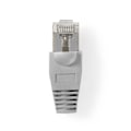 Pikkukuva 1 / 3: RJ45-liitin | Uros | Kiinteä UTP CAT5 | Suora | Kullattu | 10 kpl | PVC | Harmaa / Läpikuultava | Laatikko