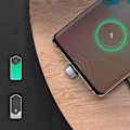 Pikkukuva 3 / 7: Kulmikas USB - USB-C-kaapeli QC AFC FCP -pelaajille 1 m - harmaa