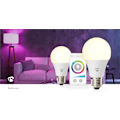 Miniatyrbillede 8 af 9: SmartLife Fuld Farve Pære | Wi-Fi | E27 | 806 lm | 9 W | RGB / Varm til kølig hvid | 2700 - 6500 K | Android™ / IOS | Pære | 2 stk.