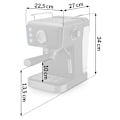 Miniatyrbillede 3 af 9: Berdsen BD-772 20 bar kaffemaskine, sort