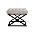 Miniatyrbillede 1 af 2: Puf Capraz - Sort, Creme