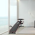 Pikkukuva 3 / 10: Abdominal Trainer -Harjoituspenkki Istumapenkin Vastusnauhat Säädettävät 120Kg Asti 37,5X55,5X50-68Cm