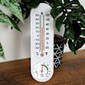 Miniatyrbild 2 av 9: Termometer med hygrometer för inomhus och utomhus bruk