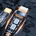 Pikkukuva 7 / 9: Kaapeli älykytkimellä USB-C - iPhone Lightning 1,2m - musta