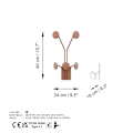 Pikkukuva 6 / 6: Metalline seinäkoukku Giraffe-C