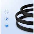 Miniatyrbillede 6 af 9: Kabel fladvinklet SATA 1.0-3.0 op til 5Gb/s 0.5m - sort