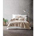 Miniatyrbild 1 av 2: Ranforce Double Quilt Cover Set Plain - Mink, Cream