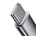 Pikkukuva 2 / 9: Kestävä punottu kaapeli iPhone A10 -sarjan USB-C:lle - Lightning 20W 2m valkoinen