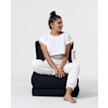 Miniatyrbillede 8 af 9: Garden Bean Bag Siesta Sovesofa Puf - Sort