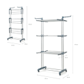 Miniatyrbild 7 av 8: Vikbar vertikal torktumlare med hjul Dolver InnovaGoods 24 Bars