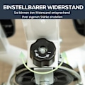 Miniatyrbillede 7 af 10: Stepper Fitness Swing Stepper med LCD-skærm og håndtag Hjemmetræner til hjemmet op til 100 kg Stål ABS Grøn 55 x 44 x 108 cm