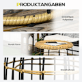 Pikkukuva 7 / 10: Rottinkinen Sivupöytäsetti 2 Sohvapöytä Pinottava Khaki Garden Parveke