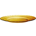 Pikkukuva 3 / 3: Duralex levy PICARDIE AMBER oranssi 230 x 20 mm - sarja 6 kpl.