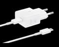 Samsung Snabbladdare, USB-C, 25W, med datakabel - Vit
