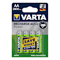 Pikkukuva 1 / 2: Varta Recharge Accu Power -akut AA 2600 mAh 4 kpl läpipainopakkauksessa