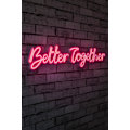 Pikkukuva 2 / 9: Koristeellinen muovinen led-valaistus Better Together - vaaleanpunainen