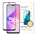 Pikkukuva 1 / 9: 9H koko näytön karkaistu lasi Oppo A77 4G / A57 4G / A57s / A57e kehyksellä Koteloystävällinen musta
