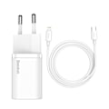Miniatyrbild 1 av 9: Snabbladdare för Iphone Super Si 1C 20W Strömförsörjning + USB-C - Lightning-kabel 1m vit