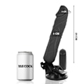 Pikkukuva 3 / 7: Basecock - Realistic Vibrator Remote Control Musta 20 cm -O- 4 cm