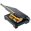 Pikkukuva 4 / 6: Panini-grilli ja kontaktgrilli tarttumattomalla pinnoitteella ja ylikuumenemissuojalla 1000W Musta