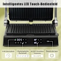 Miniatyrbillede 5 af 5: 3-i-1 1800W Panini Press Grill med non-stick plader elektrisk grill