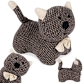 Miniatyrbild 6 av 6: Kattformad dörrstopp: Skyddar mot smällande dörrar i barnrum