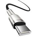 Miniatyrbild 2 av 9: USB-C - USB-C kabel Cafule Metal Data Power Delivery 100W 1m - svart
