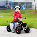 Miniatyrbillede 2 af 10: Elektrisk børne-quad, mini-el-quad med frem- og bakfunktioner, 6 V elbil til børn 1,5-3 år, 2,5 km/t, hvid