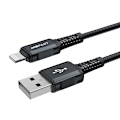 Miniatyrbillede 2 af 9: MFI kabel til iPhone USB - Lightning 2.4A 1.8m sort