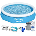 Miniatyrbillede 1 af 3: Udvidelseshavepool 244 x 61 cm 9i1 Bestway 57450