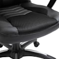 Miniatyrbillede 10 af 10: Gaming Chair Kontorstol Med Varmefunktion 6 Vibrationspunkter Ergonomisk Drejestol Massagestol Kunstlæder Sort B68 X D69 X H (108-117) Cm