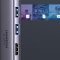 Miniatyrbillede 8 af 9: 6-i-1 multifunktionel USB-C HUB - 2x USB HDMI 4K SD og TF kortlæser USB-C PD 100W grå