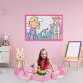 Miniatyrbild 2 av 9: pusselmatta med 25 bitar och kant
