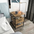 Miniatyrbillede 3 af 6: Natbord Alba - Sort, Eg
