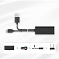 Miniatyrbillede 8 af 9: Eksternt LAN micro USB netværkskort 100Mbps til Chromecast 1m sort