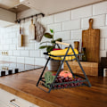Miniatyrbillede 5 af 7: 2-delt frugtkurv etagere
