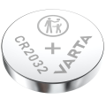 Miniatyrbillede 3 af 3: CR2032 3V Lithium Knapcelle batteri 5-pak