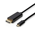 Miniatyrbillede 3 af 4: USB-C™ Adapter | USB 3.2 Gen 1 | USB-C™ Han | DisplayPort Han | 4K@60Hz | 2.00 m | Runde | Guldplateret | PVC | Sort | Label