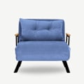 Miniatyrbild 2 av 7: 1-sits bäddsoffa Sando Single - Blå