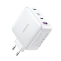 Miniatyrbillede 3 af 9: GaN hurtigoplader 3x USB-C USB 100W PPS PD Power Delivery hvid