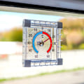 Miniatyrbild 2 av 10: Kvadratisk bimetallisk termometer för fönster, -50°C till +50°C