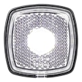Miniatyrbillede 6 af 7: Forreste positionslygte 9-30V hvid 61 x 61 mm LED
