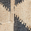 Miniatyrbillede 6 af 7: Mønstret jute tæppe 70 x 140 cm