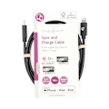 Pikkukuva 5 / 5: Lightning Kaapeli | USB 2.0 | Apple Lightning 8-Pin | USB-C™ Uros | 480 Mbps | Niklattu | 1.00 m | Pyöreä | PVC | Musta | Label