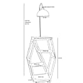 Miniatyrbillede 5 af 6: Gulvlampe Sembol Ceviz Lambader Retro 3 Başlıklı