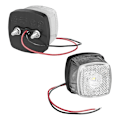 Miniatyrbillede 2 af 7: Forreste positionslygte 9-30V hvid 61 x 61 mm LED