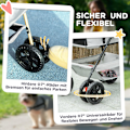 Miniatyrbillede 8 af 10: Hundevogn 3 i 1 hundevogn sammenfoldelig hundeboks, foldbar transportpose med drikkevareholder, hundevogn, kattevogn med 360° hjul kattevogn til minih