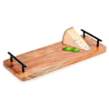Miniatyrbillede 1 af 6: Serveringsbakke i træ med hanke 40x15,5 cm