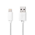Pikkukuva 3 / 4: Lightning Kaapeli | USB 2.0 | Apple Lightning 8-Pin | USB-A Uros | 480 Mbps | Niklattu | 1.00 m | Pyöreä | PVC | Valkoinen | Laatikko