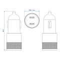Miniatyrbild 5 av 6: USB snabbladdare typ C 2-vägs 12V/24V 3100mA